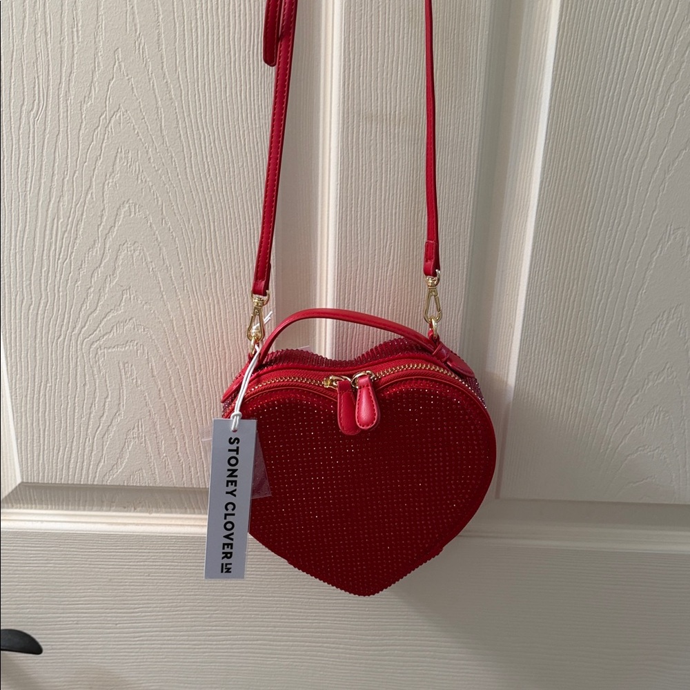 Red Heart Crossbody Bag